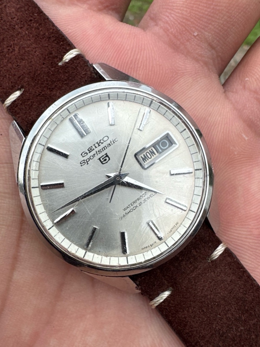 Seiko Sportsmatic 5 21 Jewel Day Date Automatic Watch